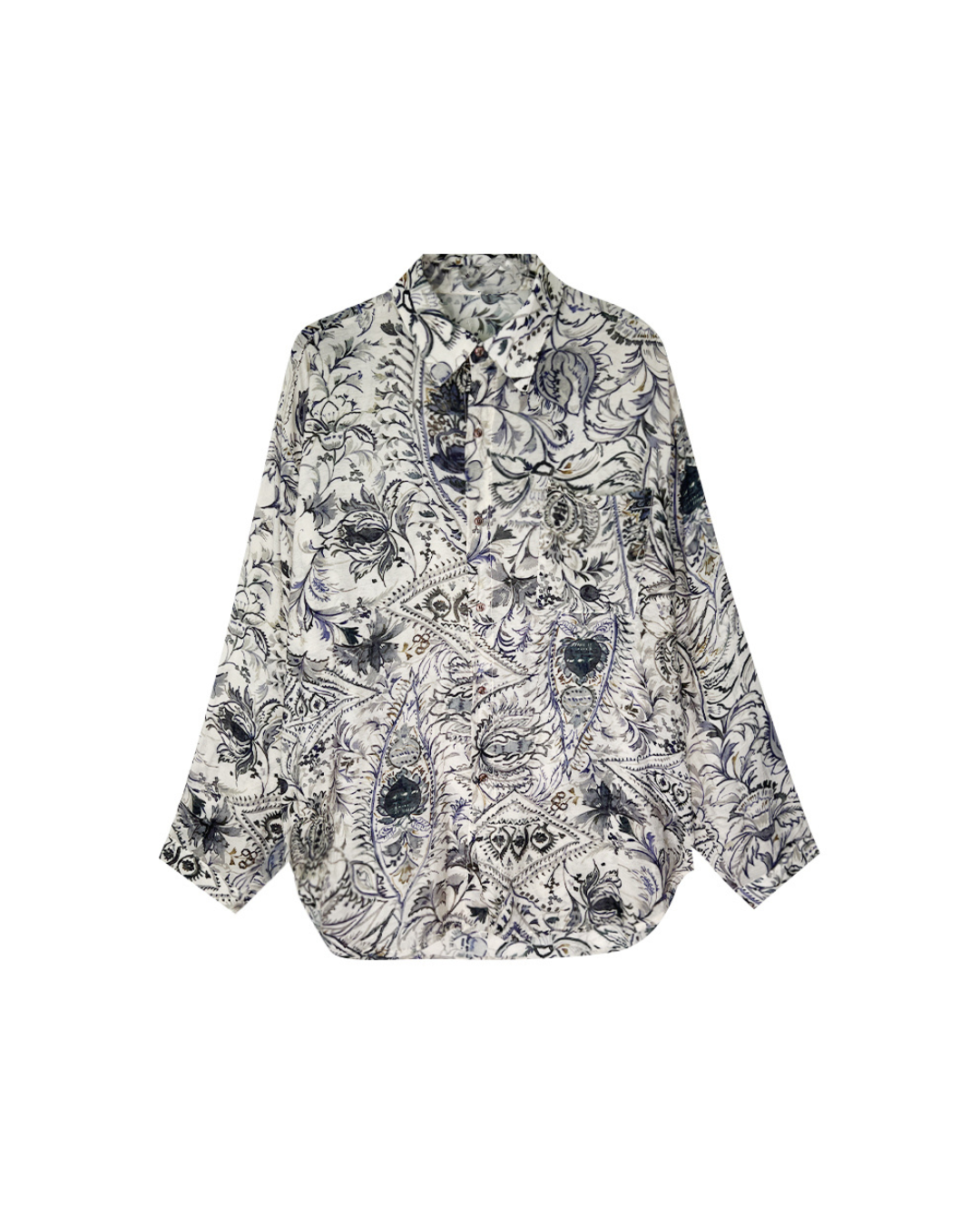 Retro Printed Mesh Shirt TLT0015