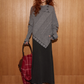 Cable Knit Poncho ASG0055
