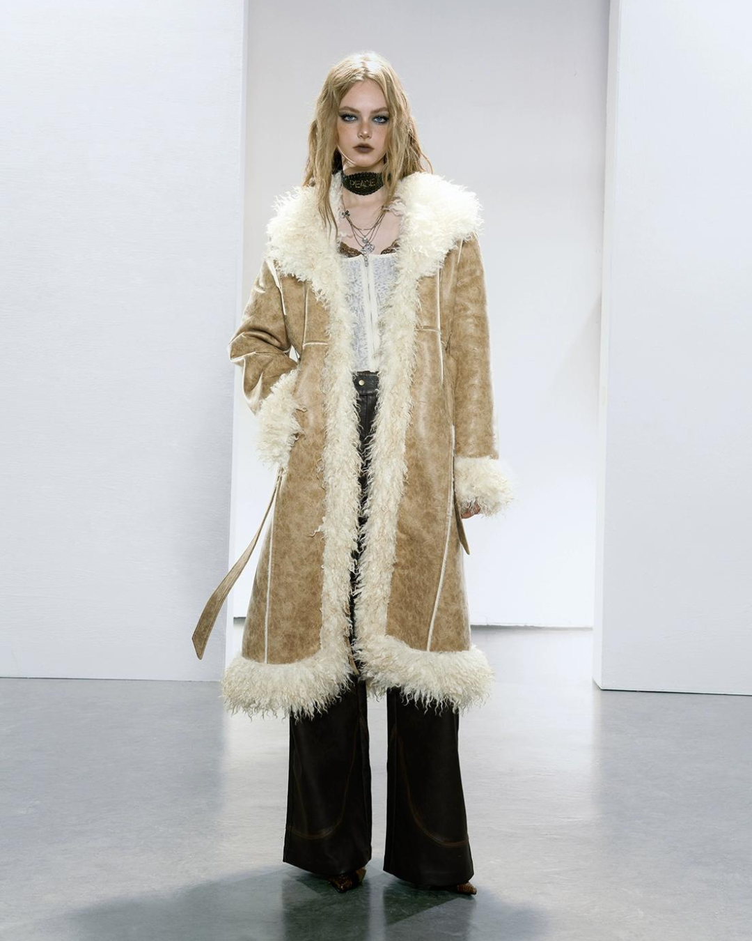 Mouton Long Coat SAP0025