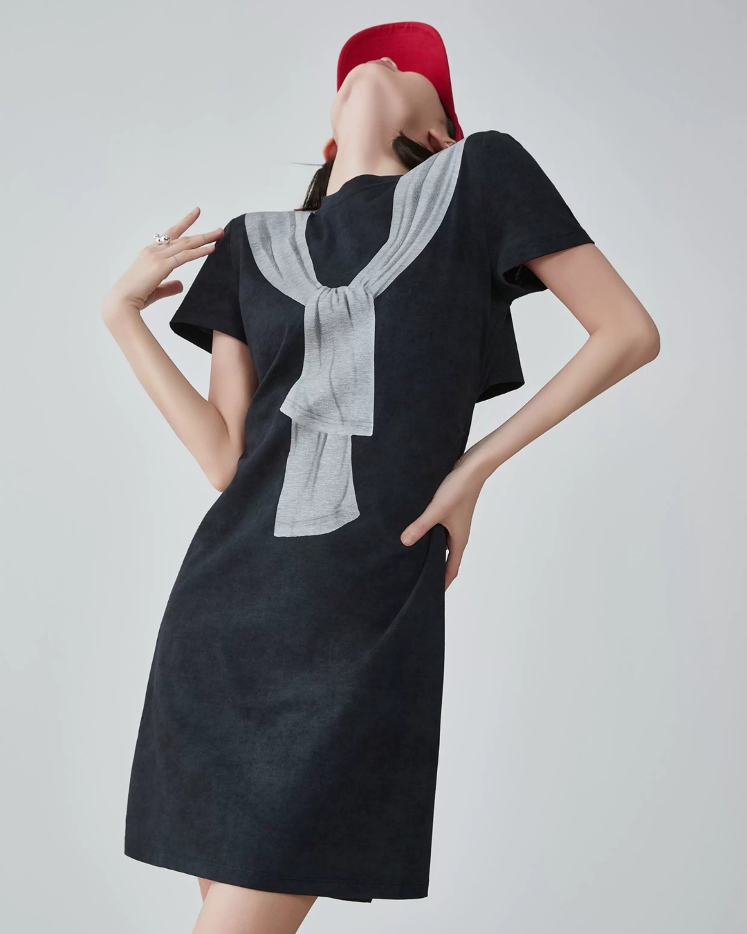 Fake Layered Design Dress FER0318