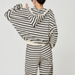 Black＆White Stripes Long Sleeve Tops / Sweatpants LLA0015