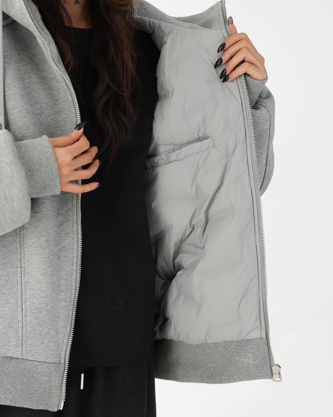 Stand Collar Hoodie Zip Jacket ACS0358