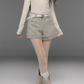 Tweed No-Collar Coat / Shorts / Knee Length Skirt TRK0006