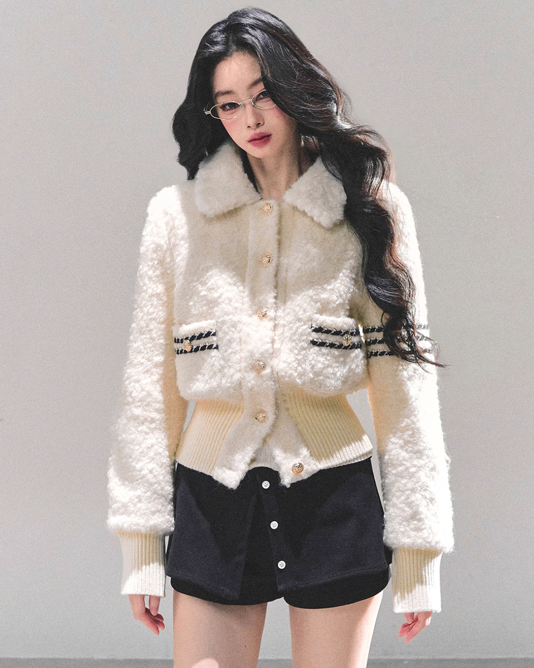 Fluffy Wool Padded Jacket LAS0049