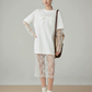 Lace Docking T-Shirt Dress FER0150