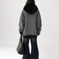 Striped Wool Loose Hoodie ACS0350