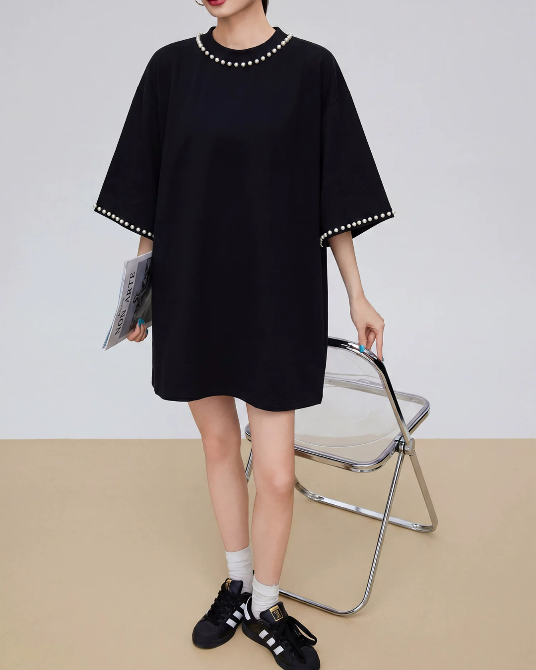 Pearl Bijou T-Shirt Dress FER0258