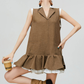 Tailored Collar Vest Dress FER0317