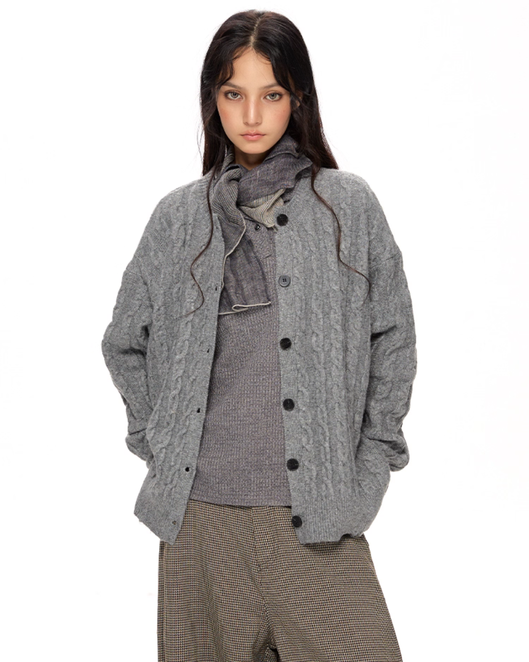 Cable Knit Cardigan VAT0014