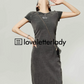 Round Neck Gradient Dress LLA0230