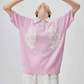 Sheer Short-Sleeve Polo Knit FER0261
