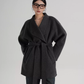 Mid Length Belted Wool Coat SRS0363
