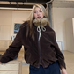 Fur Collar Suede Jacket CYE0032