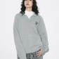 V-Neck Knit Polo Sweater WSO0001