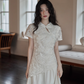 China Embroidery Flower Dress SMS0015