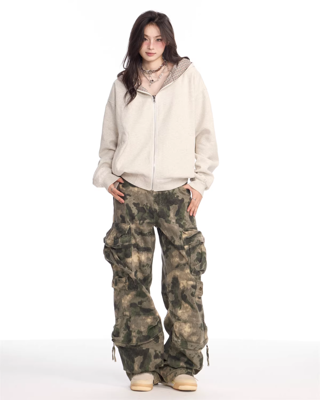 Camouflage Pattern Cargo Pants ONP0009