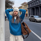 V-Neck Shaggy Knit Top CYE0028