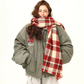 Retro Lambswool Collar Cotton Jacket WDZ0039