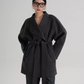 Stand Collar Mid-Length Coat SRS0355