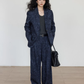 Linen Oversized Casual Jacket/Wide Pants VAS0181