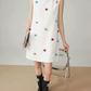 3D Pom-Pom Sleeveless Dress FER0146