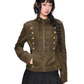 Double-Breasted Stand Collar Jacket EZK0111