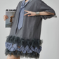 Hem Mesh Tulle Dress FER0159