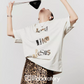 Leopard Print T-Shirt / Leopard Mini Skirt LLA0488