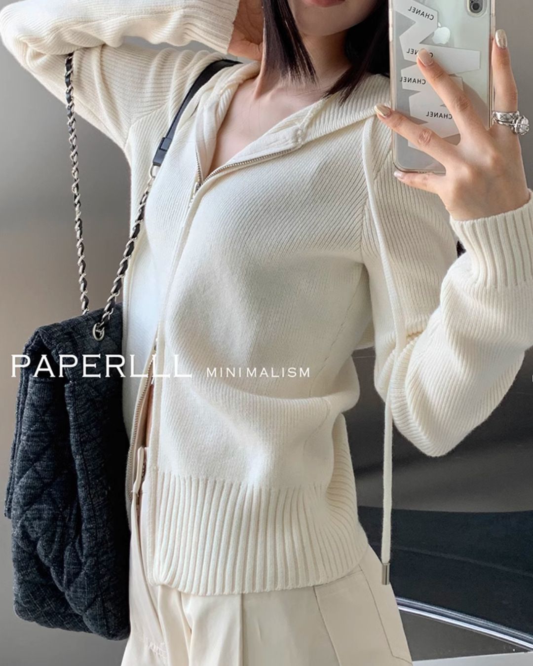 Double Zip Knit Tops PPR0006