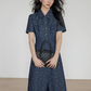 Floral Denim Shirt Dress VAS0088