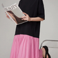 Mixed Material Docking Dress FER0313