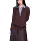 Shirt Docking Knit Top EZK0086