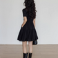 Plain Tiered Shirt Dress VAS0103