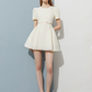Shoulder Flare Dress DPY0045