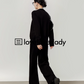 Round Neck Compact Knit Cardigan LLA0414