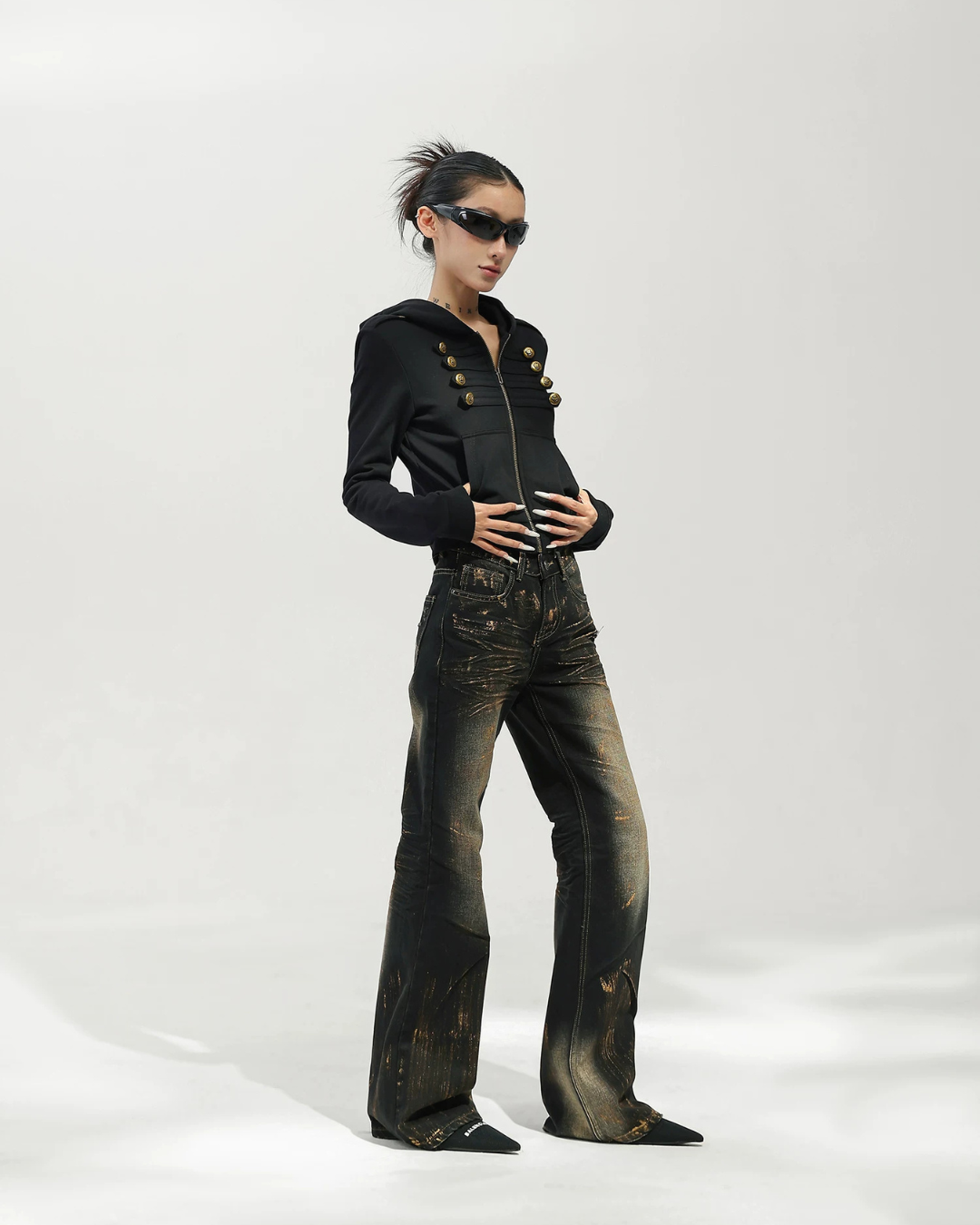 Napoleon Double-Breasted Hoodie Jacket ACS0370