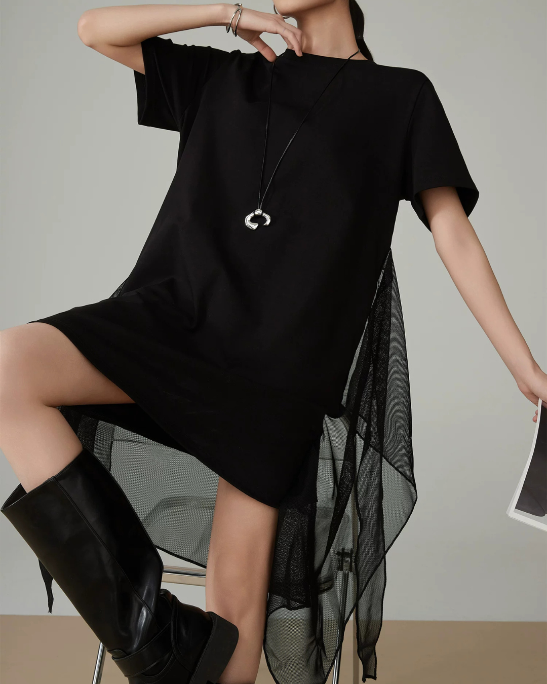 Asymmetric Docking Dress FER0157