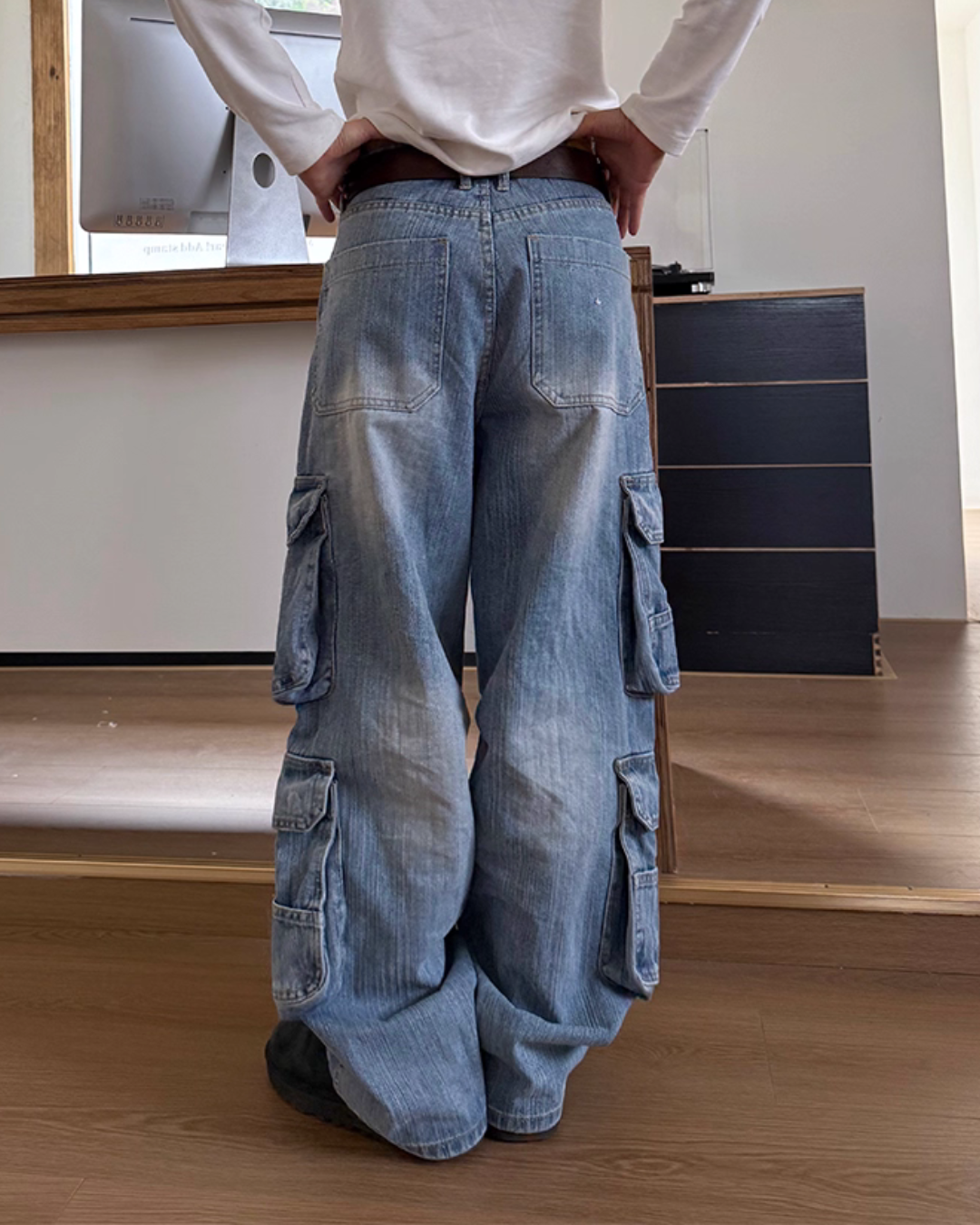 Multi Pocket Denim Pants CYE0065