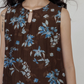 Retro Flower Design Sleeveless Dress VAS0102