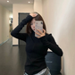 Cropped Slim Zip Jacket YLS1049