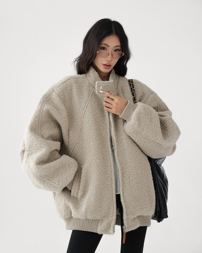 Stand Collar Wool Coat ACS0306