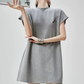 Mock Neck T-Shirt Dress FER0141