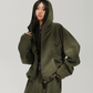 Fleece-Lined Zip-Up Hoodie / Wide Pants ACS0385