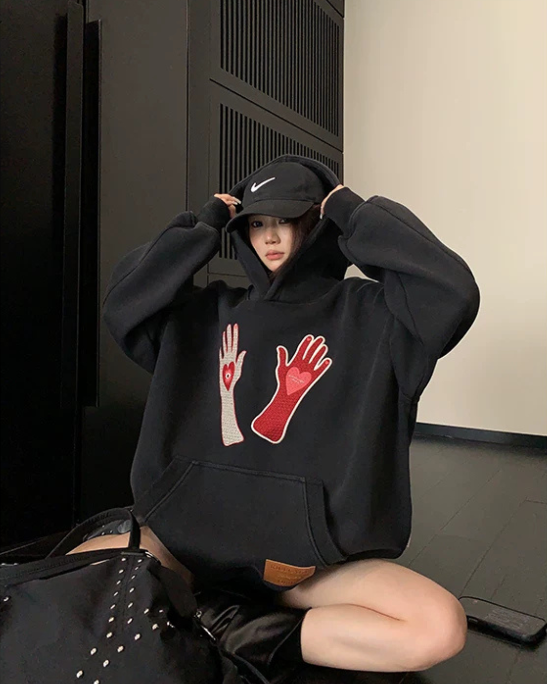 Graphic Oversized Sweatshirt Hoodie YLS1065