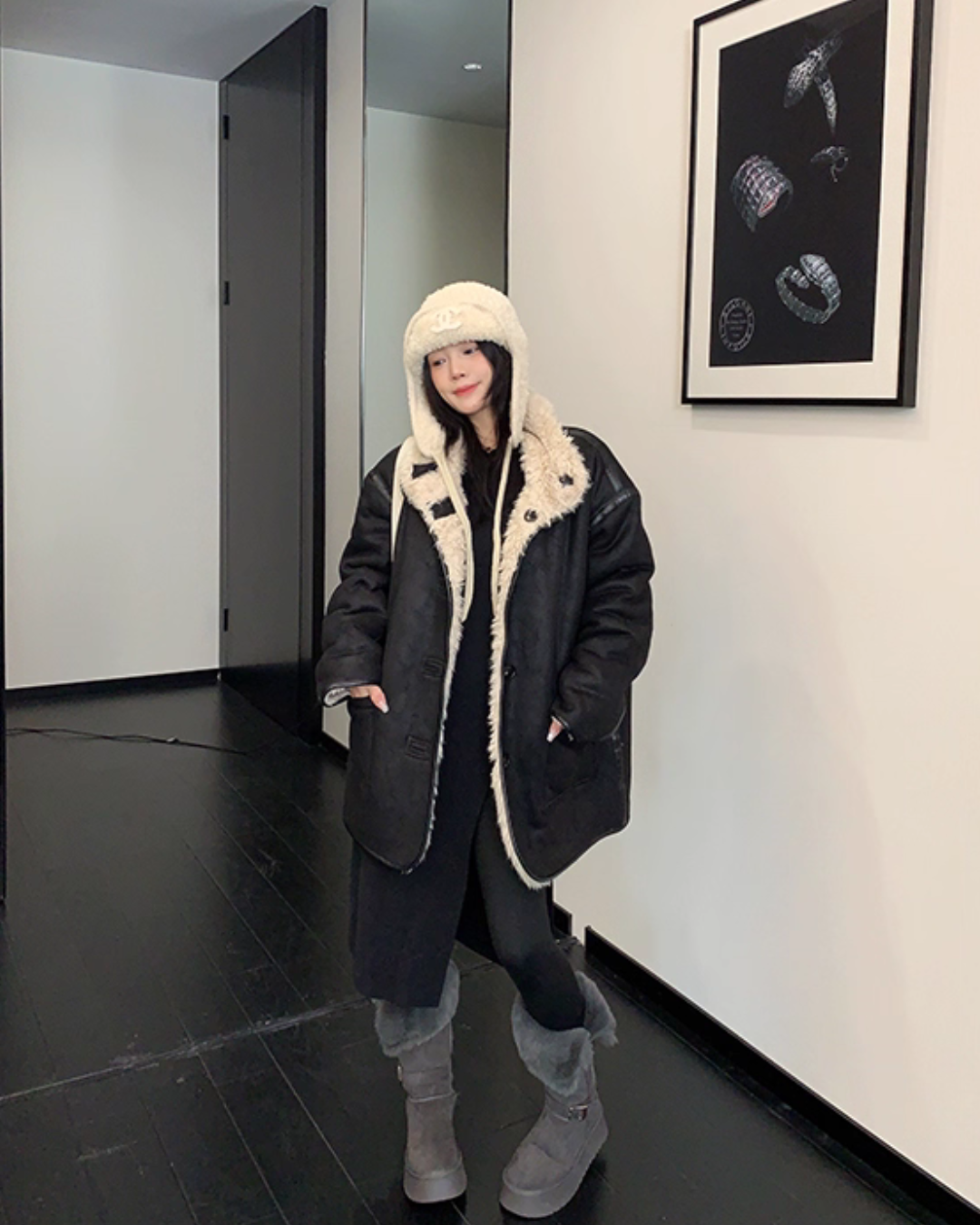 Boa Fleece Reversible Coat YLS1011