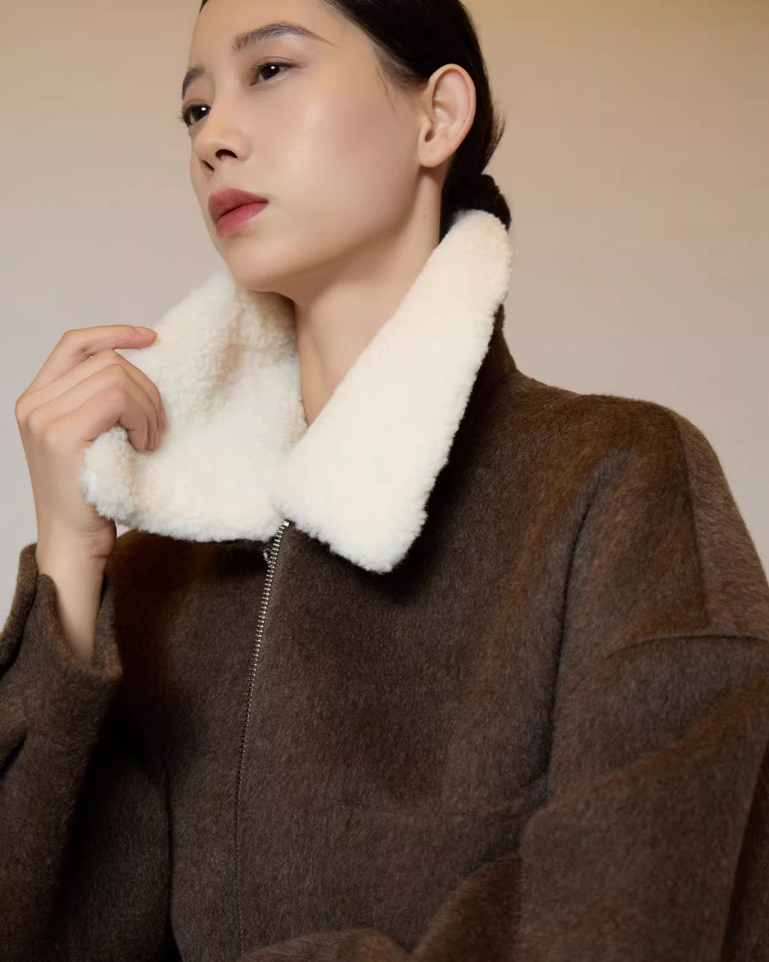 Fur Collar Suede Jacket SUY0011