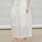 French Ribbon Sleeveless Top / Irregular Tulip Hem Skirt TEO0010