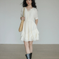 V-Neck Tiered Mini Dress VAS0201