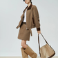 Wool-Like Short Jacket / Mini Skirt FER0379