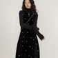 Sleeveless Velour Elegant Dress VAS0142